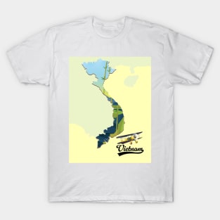 Vietnam retro map T-Shirt